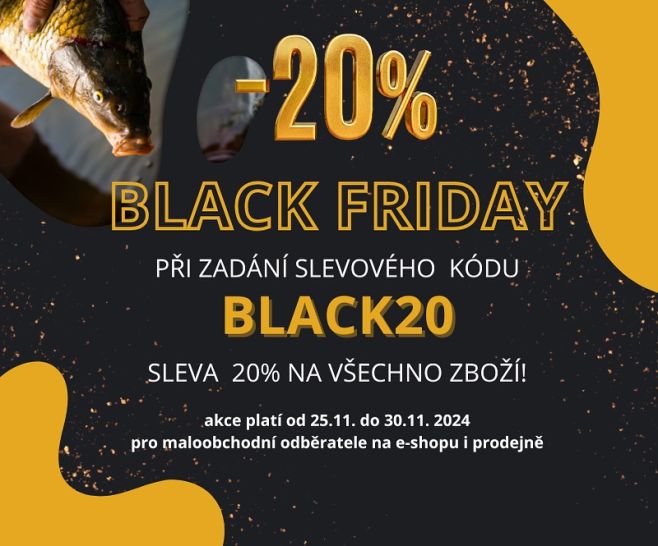 ✨ Black Friday je tady! ✨ A my jsme si pro vás nachystali speciální 20% slevu na všechno! 🐟💥 💨 Nepropásněte tuhle skvělou...